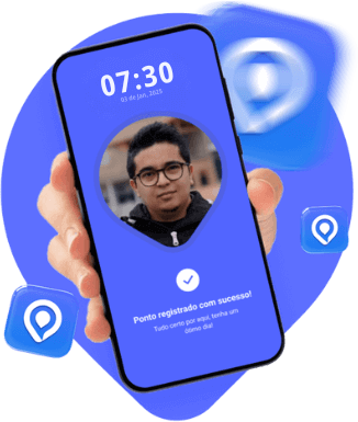 Registro de Ponto Digital com Reconhecimento Facial - Interface do App Pmovel